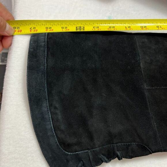 Sam Edelman Boots Womens 9 Kayla Over The Knee Black Suede Hi Heel Zip Lace Up - Picture 10 of 16